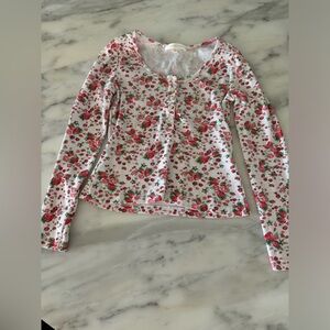 Love shack fancy long sleeve strawberry print size XS